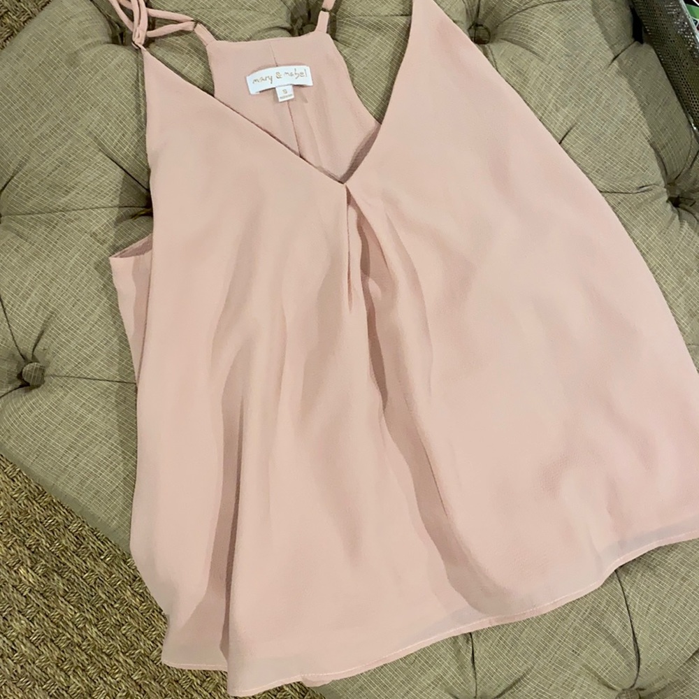 Mary and Mabel. Size Sm. spaghetti strap, rose